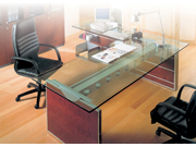 Glass Executive Desk CG-BLBT-20