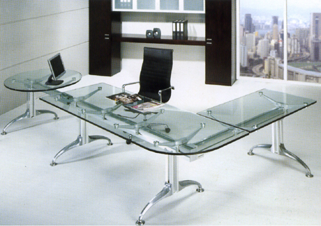 Office Desk|Glass Executive Desk|Office Furniture|Glass Executive Desk|������̨|�����칫��|�����칫̨ CG-BLBT-22