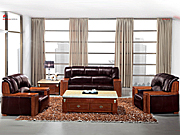 Traditional Leather SofaCG-CTZPSF-03_Office Furniture_Traditional Leather Sofa_Office Sofa