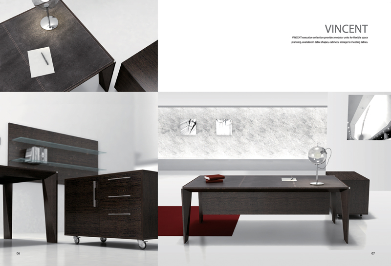 Office Desk|Fashion Executive Desk|Office Furniture|Vincent Series Executive Desk|�칫��|���̨